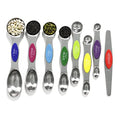 Magnetic Measuring Spoons Set Stainless Steel with Leveler, Stackable Metal Tablespoon Measure Spoon for Baking, Measuring Cups and Spoon Set Kitchen Gadgets Apartment Essentials Fits in Spice Jars