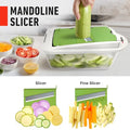 Mueller Pro-Series 10-in-1, 8 Blade Vegetable Chopper, Onion Mincer, Cutter, Dicer, Egg Slicer with Container, French Fry Cutter Potatoe Slicer, Home Essentials & Kitchen Gadgets, Salad Chopper