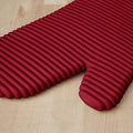 KitchenAid Ribbed Soft Silicone Oven Mitt Set, 7"x13", Milkshake 2 Count