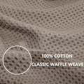 Homaxy 100% Cotton Waffle Weave Kitchen Dish Cloths, Ultra Soft Absorbent Quick Drying Dish Towels, 12x12 Inches, 6-Pack, Dark Grey