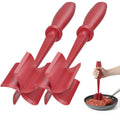 Meat Chopper for Hamburger, Premium Heat Resistant Masher and Smasher for Ground Beef, Ground Turkey and More, Nylon Ground Beef Chopper Tool and Meat Fork, Non Stick Mix Chopper