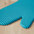 KitchenAid Ribbed Soft Silicone Oven Mitt Set, 7"x13", Milkshake 2 Count