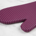 KitchenAid Ribbed Soft Silicone Oven Mitt Set, 7"x13", Milkshake 2 Count