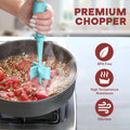 Meat Chopper for Hamburger, Premium Heat Resistant Masher and Smasher for Ground Beef, Ground Turkey and More, Nylon Ground Beef Chopper Tool and Meat Fork, Non Stick Mix Chopper