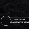 Homaxy 100% Cotton Waffle Weave Kitchen Dish Cloths, Ultra Soft Absorbent Quick Drying Dish Towels, 12x12 Inches, 6-Pack, Dark Grey