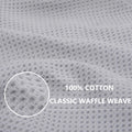 Homaxy 100% Cotton Waffle Weave Kitchen Dish Cloths, Ultra Soft Absorbent Quick Drying Dish Towels, 12x12 Inches, 6-Pack, Dark Grey