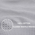 Homaxy 100% Cotton Waffle Weave Kitchen Dish Cloths, Ultra Soft Absorbent Quick Drying Dish Towels, 12x12 Inches, 6-Pack, Dark Grey