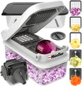 Mueller Pro-Series 10-in-1, 8 Blade Vegetable Chopper, Onion Mincer, Cutter, Dicer, Egg Slicer with Container, French Fry Cutter Potatoe Slicer, Home Essentials & Kitchen Gadgets, Salad Chopper