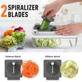 Mueller Pro-Series 10-in-1, 8 Blade Vegetable Chopper, Onion Mincer, Cutter, Dicer, Egg Slicer with Container, French Fry Cutter Potatoe Slicer, Home Essentials & Kitchen Gadgets, Salad Chopper