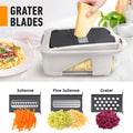 Mueller Pro-Series 10-in-1, 8 Blade Vegetable Chopper, Onion Mincer, Cutter, Dicer, Egg Slicer with Container, French Fry Cutter Potatoe Slicer, Home Essentials & Kitchen Gadgets, Salad Chopper