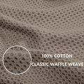 Homaxy 100% Cotton Waffle Weave Kitchen Dish Cloths, Ultra Soft Absorbent Quick Drying Dish Towels, 12x12 Inches, 6-Pack, Dark Grey